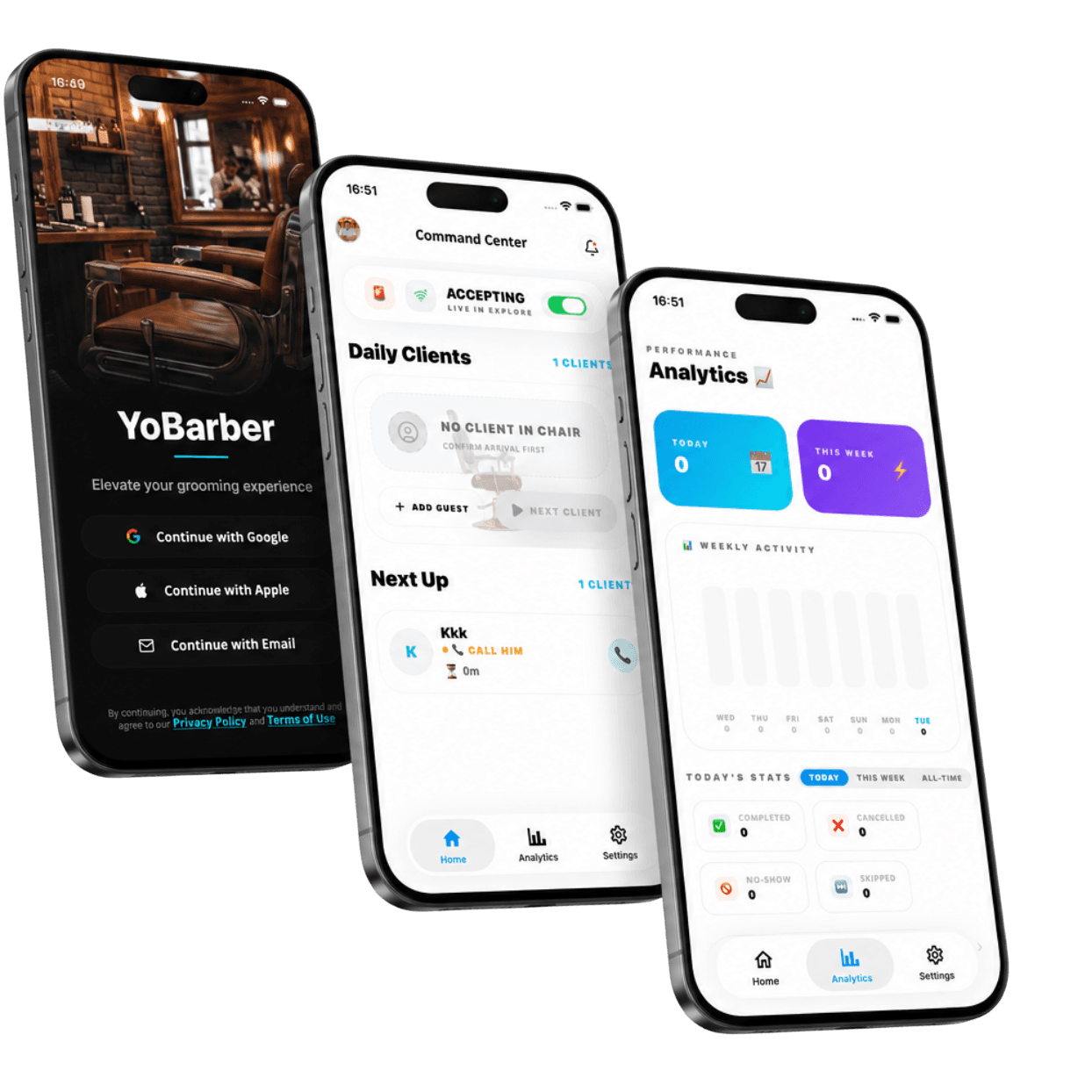 YoBarber app preview